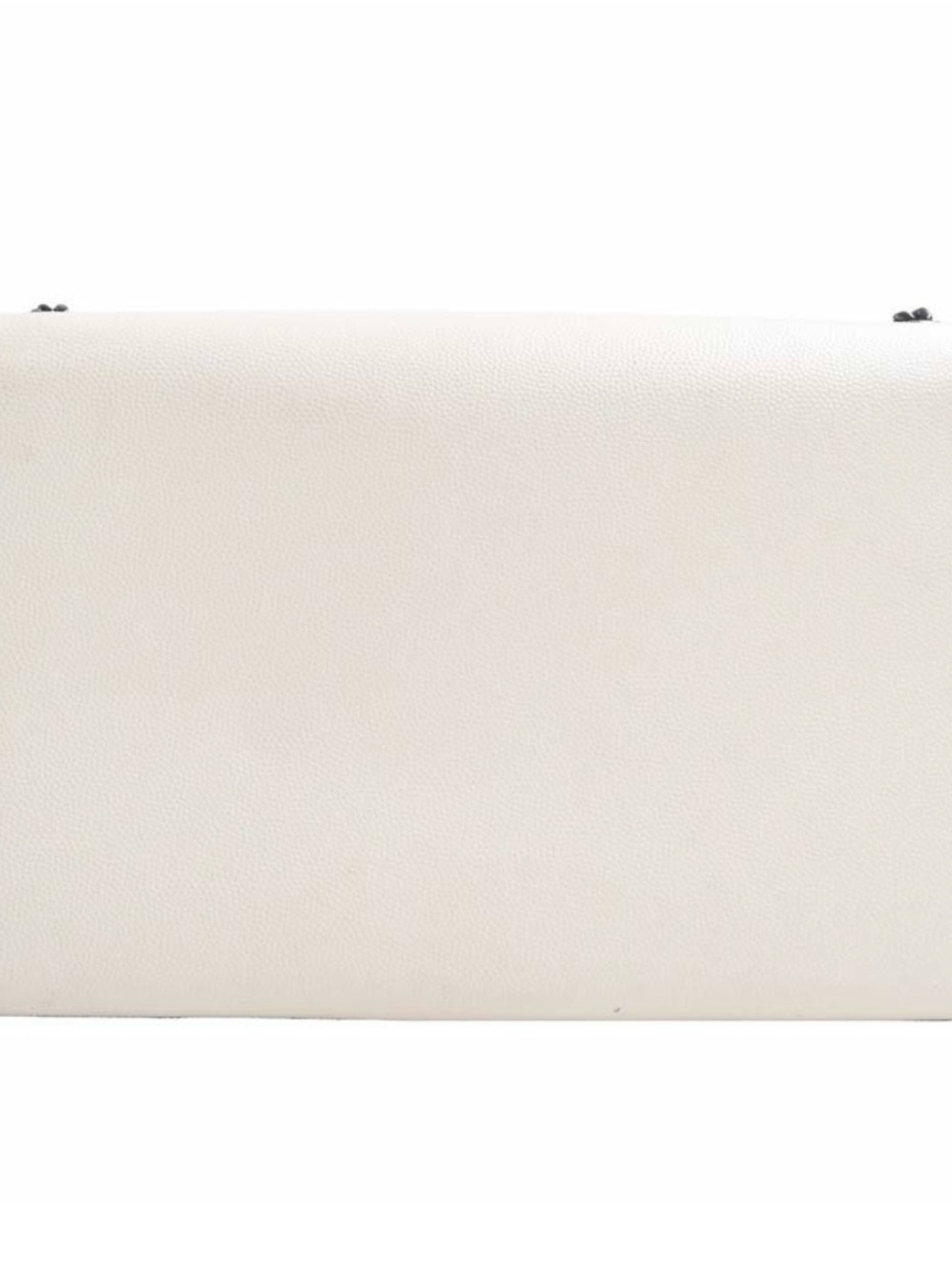 Saint Laurent Cream Leather Shoulder Bag with Black YSL Hardware - Picture 2 of 14